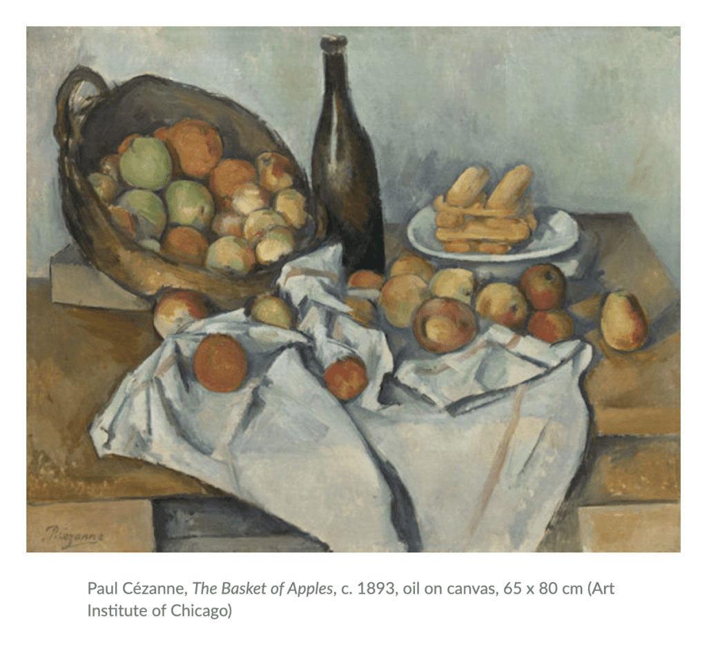 cezanne painting "The Basket of Apples"